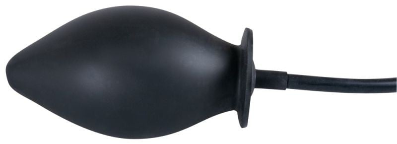 Plug anal gonflabil negru True Black Inflatable Dildo Butt Plug (11,5 cm) - 2 | YEO