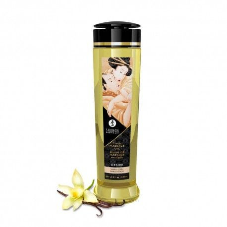 Ulei de masaj matasos cu aroma de vanilie EROTIC MASSAGE OIL VANILLA 240 ml