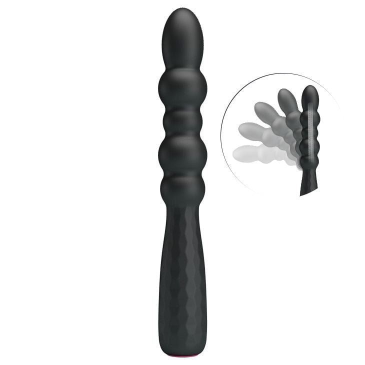 Vibrator anal 12 functii de vibratie Pretty Love Monroe Black 18.5cm - 1 | YEO