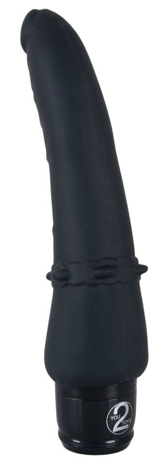 Vibrator anal negru Vibra Lotus Anal (22 cm) 7 nivele de vibratie