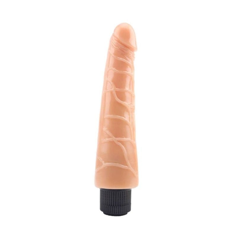 Vibrator clasic realist de culoare naturala Dildo-Flesh (23cm)