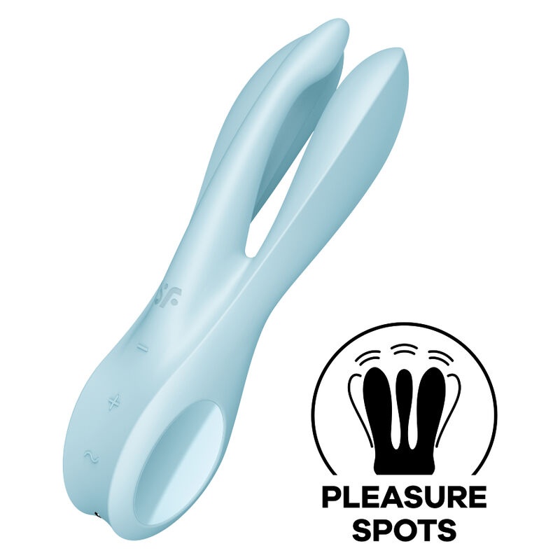 Vibrator cu 3 brate flexibile Satisfyer Threesome1 - 12 moduri de vibratie - 3 | YEO