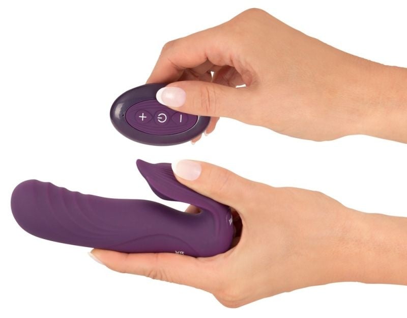 Vibrator cu miscare sus jos, 10 moduri de vibratie cu telecomanda Javida RC Shaking Panty Vibe - 1 | YEO