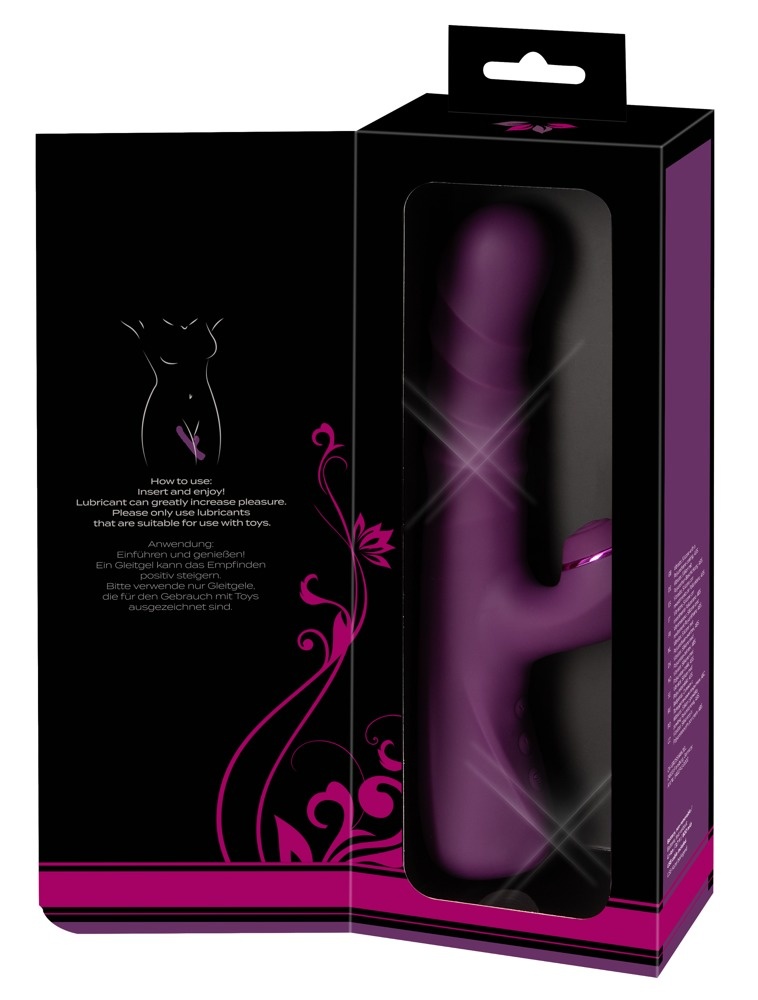 Vibrator cu stimulare clitoris si punct G cu miscare sus in jos Javida 10 moduri de vibratii