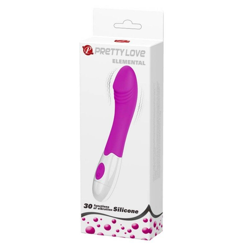 Vibrator din silicon cu 30 functii de vibratie Pretty Love Elemental 30