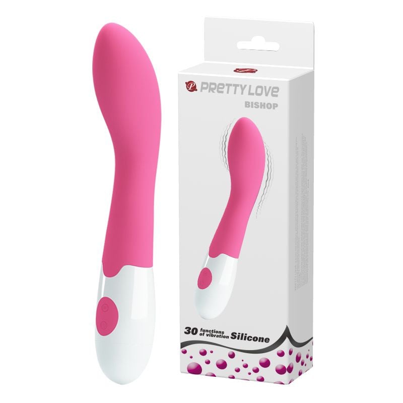 Vibrator din silicon cu 30 functii de vibratii Pretty Love Bishop 17cm