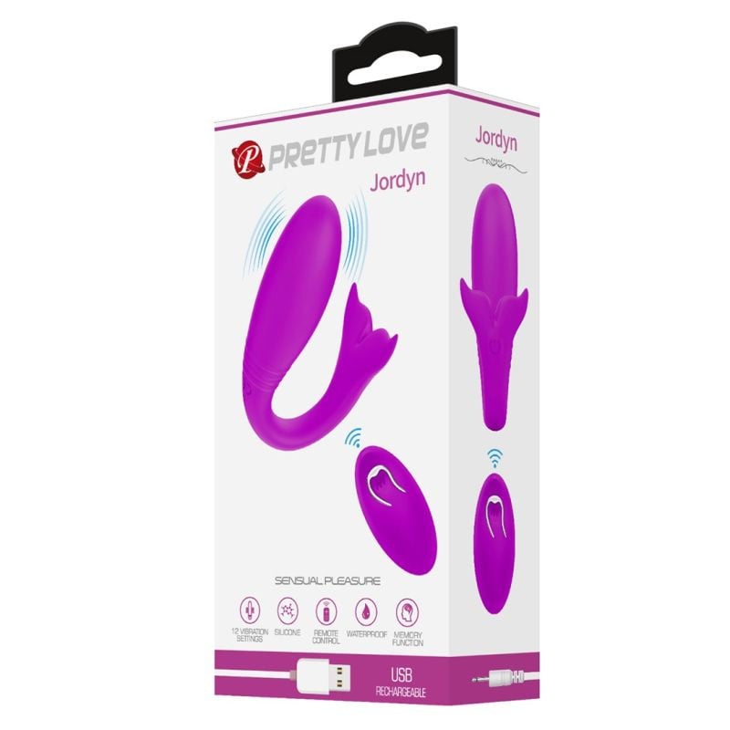 Vibrator din silicon cu functie de memorie si telecomanda VIBRATOR PRETTY LOVE – JORDYN (10cm)