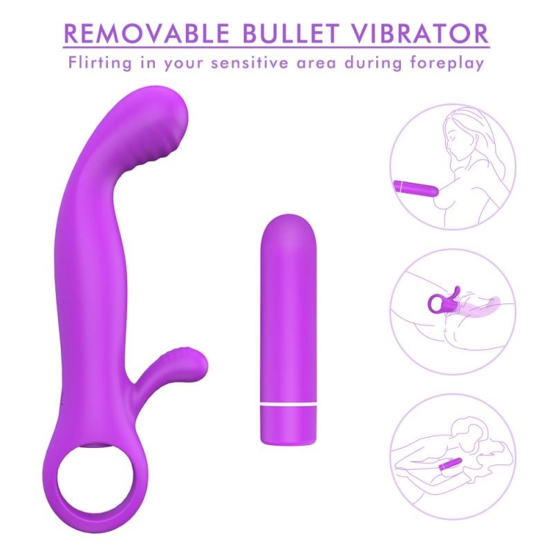 Vibrator din silicon Precious, 9 Moduri Vibratii, Silicon, USB - 1 | YEO