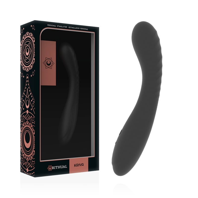 Vibrator G-spot 10 moduri de vibratii Rithual Kira Negru