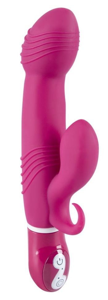 Vibrator iepure cu display LED cu 7 moduri de vibratie Flores Piccolo (17,5 cm)