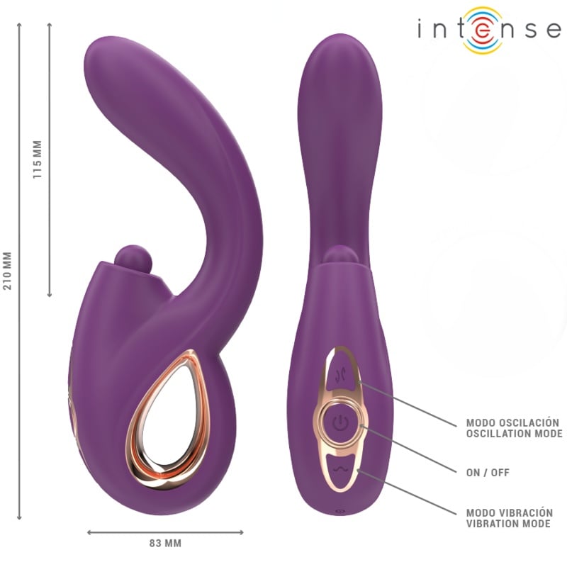 Vibrator Multifunctional INTENSE LALI - Stimulare G-Spot, Thrusting & Vibratii - 3 | YEO