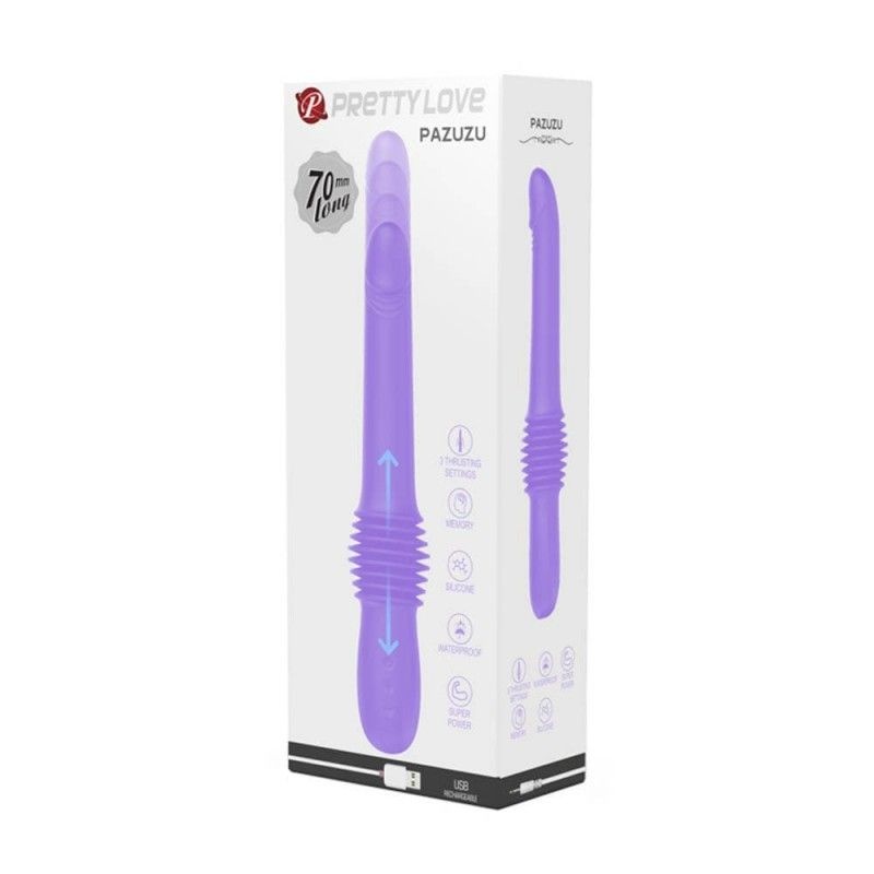 Vibrator Pretty Love Pazuzu Purple, Miscare 7cm Inainte/Inapoi