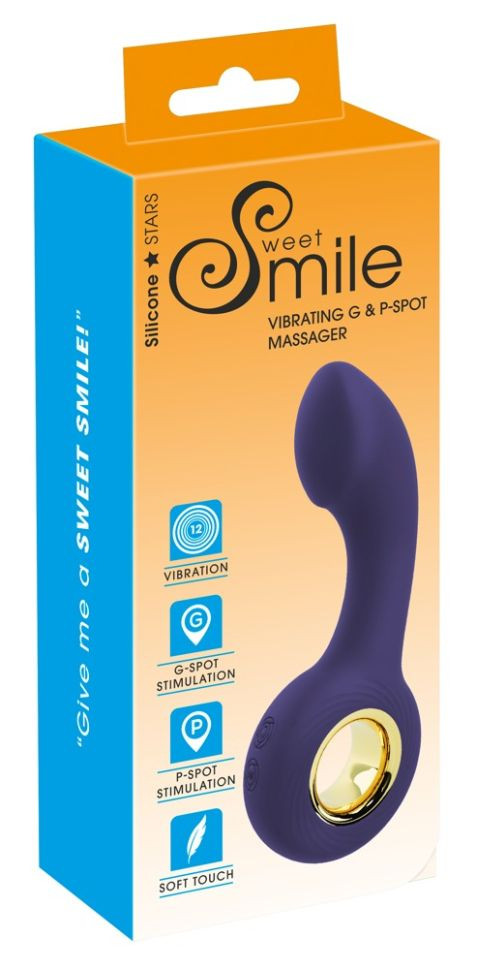 Vibrator punct G/P cu 12 moduri de vibratie Vibrating G- & P-Spot Massager (13,7 cm)