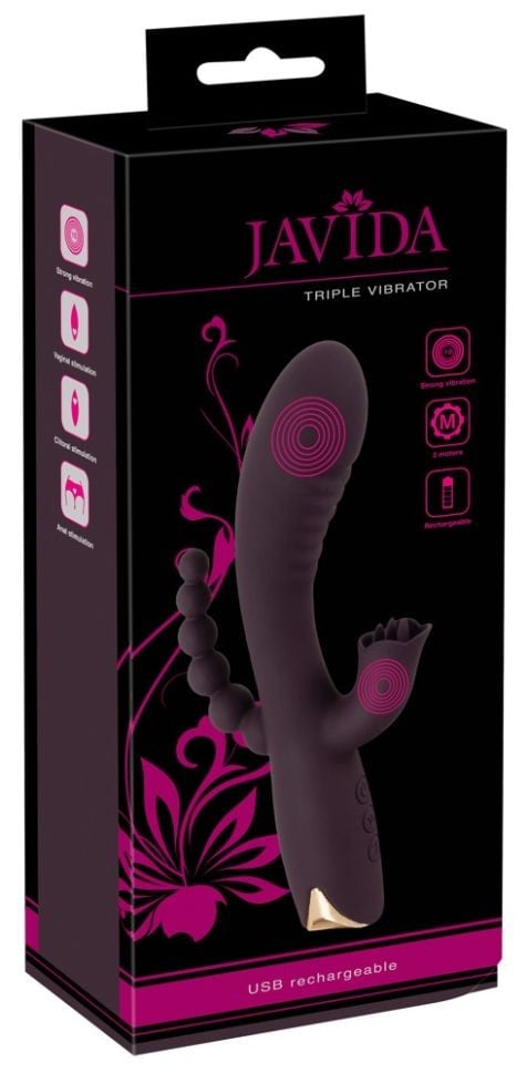 Vibrator rabbit Javida Triple Vibrator (20,8 cm)