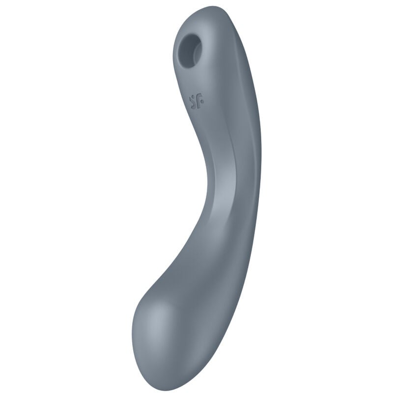 Vibrator stimulator cu impulsuri de aer Curvy Trinity 1 bluegrey (17,5cm) - 3 | YEO