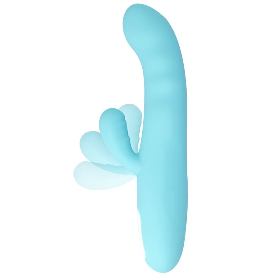 Vibrator stimulator cu miscari rotative G-Spot si clitoris Mia Eiffel TURQUOISE - 2 | YEO