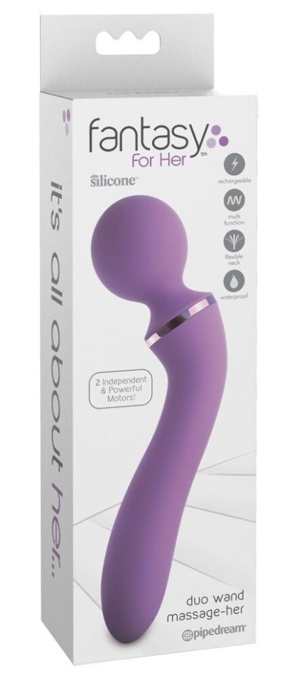 Aparat masaj cu 10 moduri de vibratie Duo Wand Massage-Her