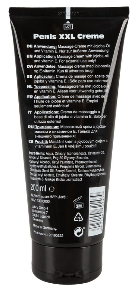 Crema stimulatoare PENIS XXL CREME 200 ML