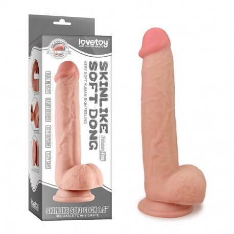 Dildo Bendable Skinlike Soft Cock 21cm - 1 | YEO