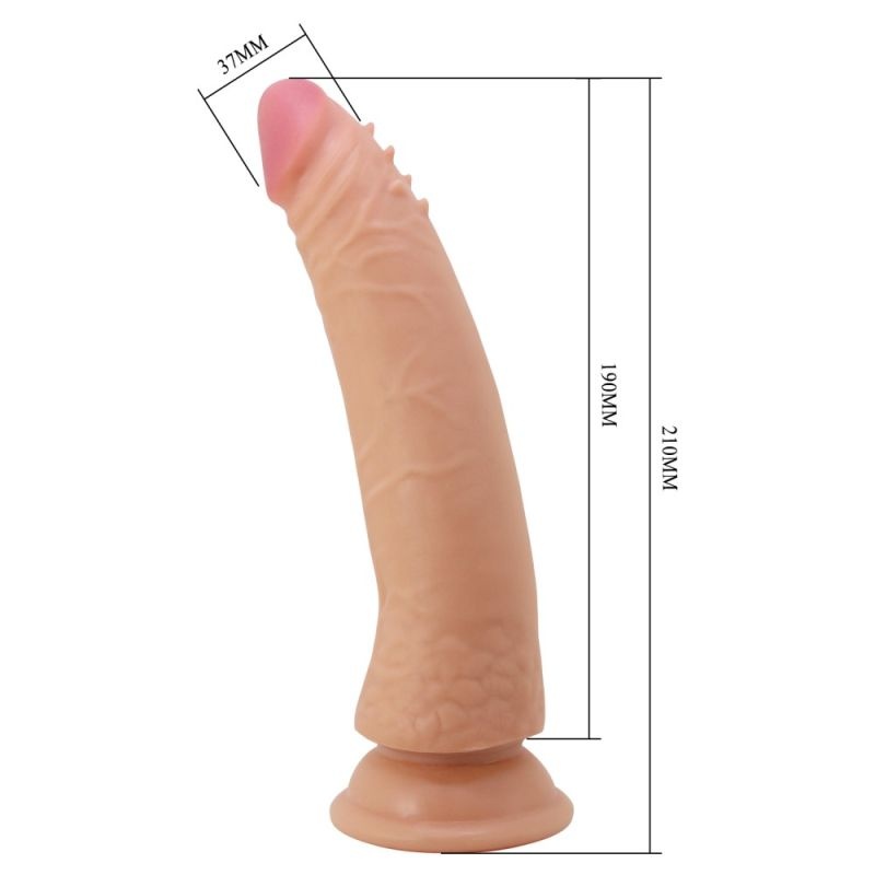 Dildo cu ventuza Pretty Love Cable Flesh - 2 | YEO