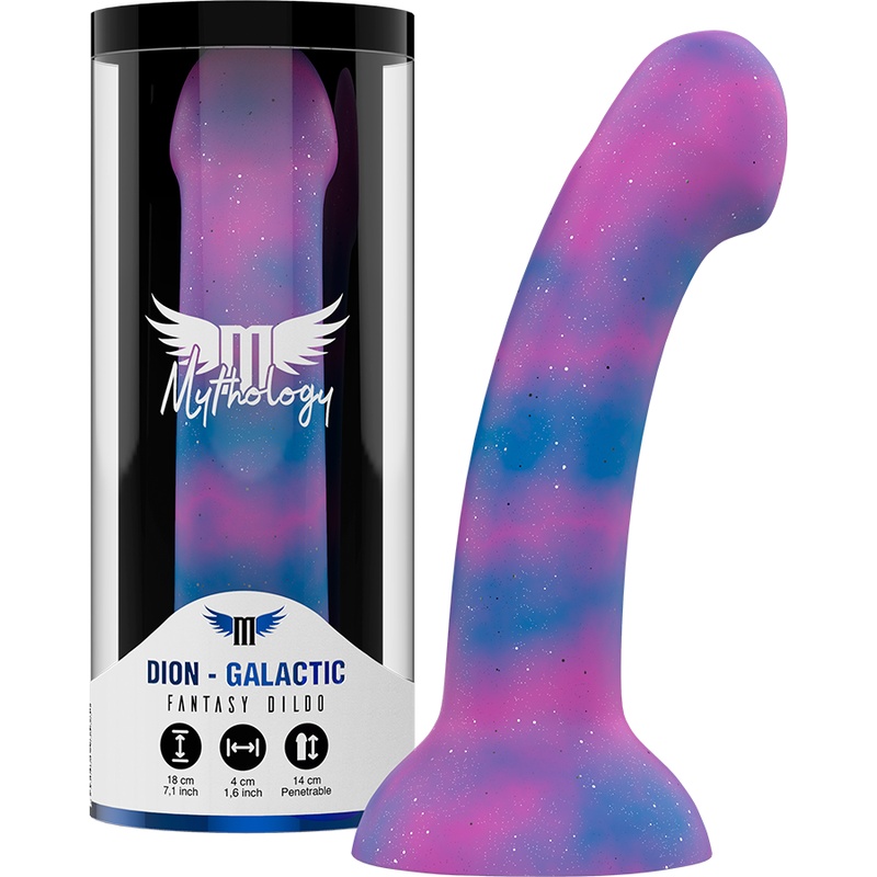 Dildo fantezist flexibil MYTHOLOGY - DION GALACTIC marime M 18 cm diametru 4 cm