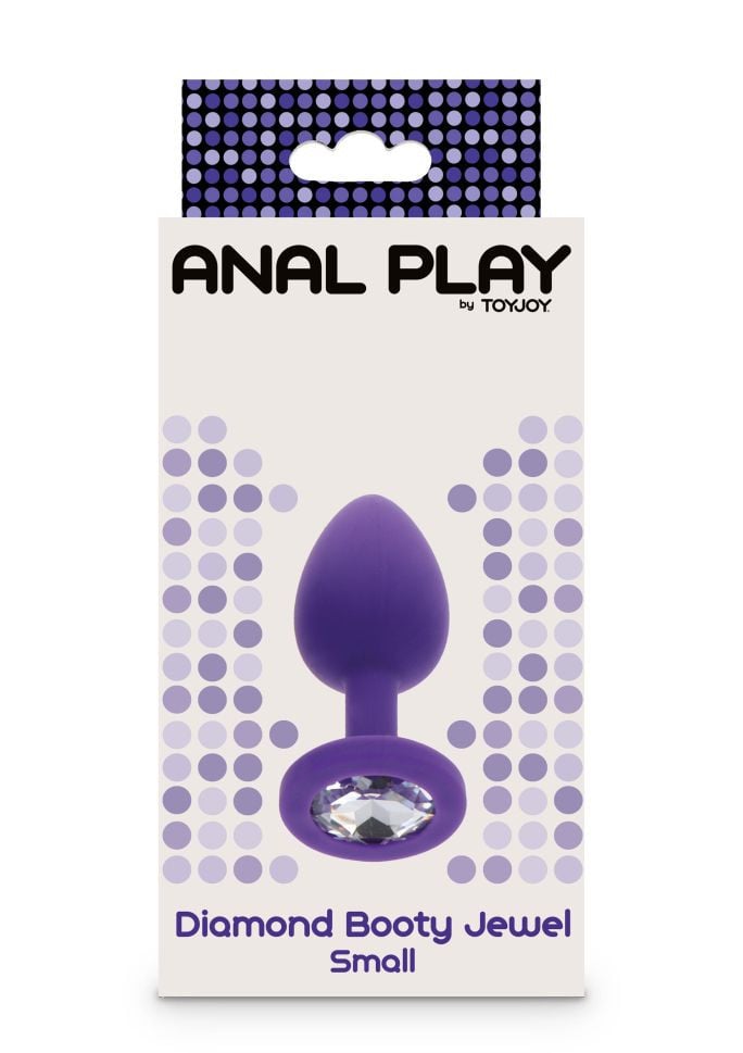 Dop anal Diamond Booty Jewel Small, Purple (7cm)