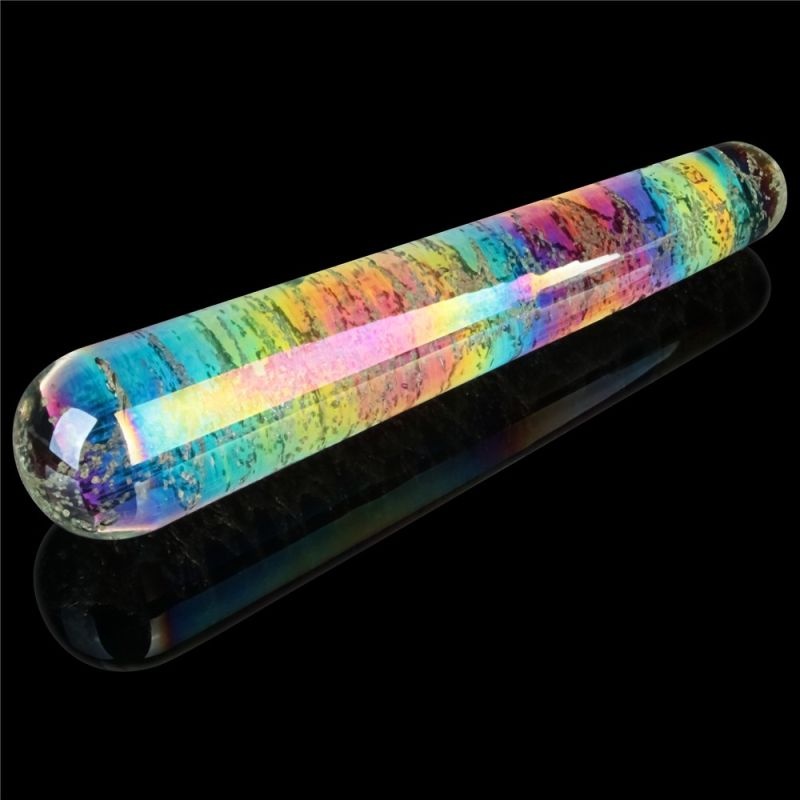 Glow-in-the-dark Twilight Gleam Glass Dildo-Slim Fantasy