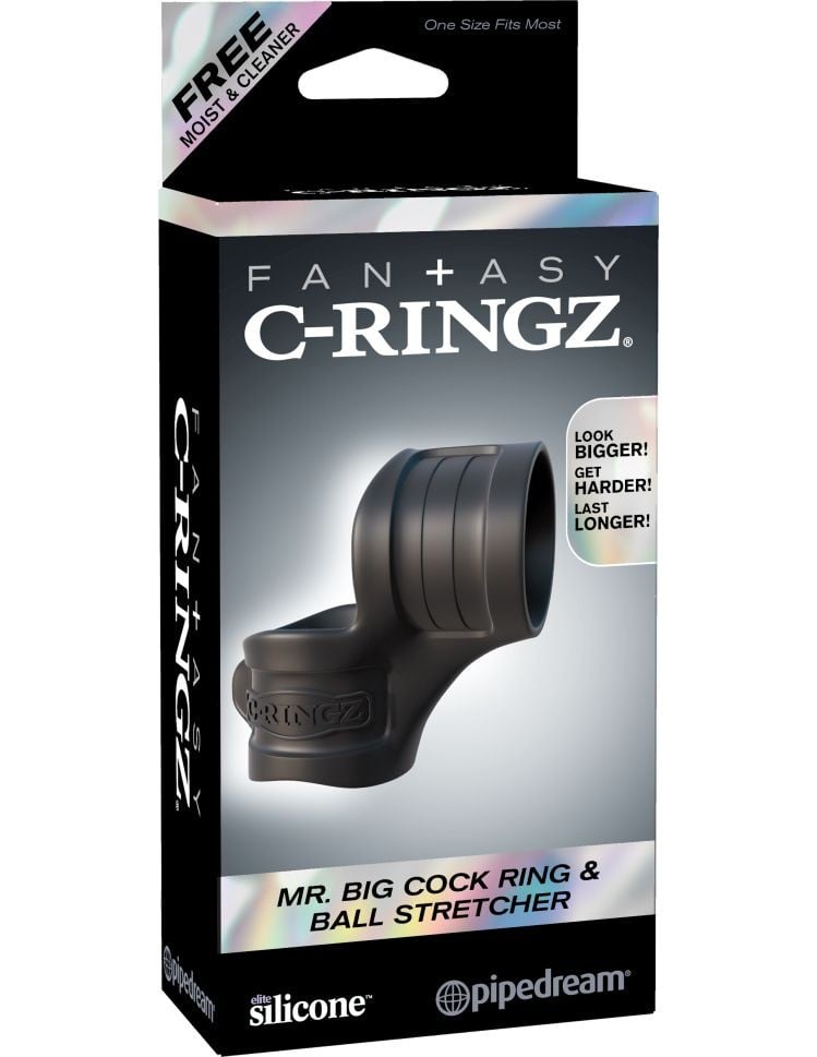 Inel dublu din silicon MR. BIG COCK RING & BALL STRETCHER - 1 | YEO