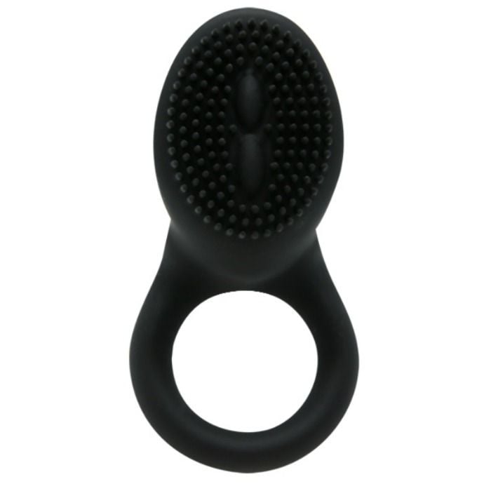 Inel vibrator din silicon cu stimulator clitoridian Pretty Love Cobra Black - 3 | YEO