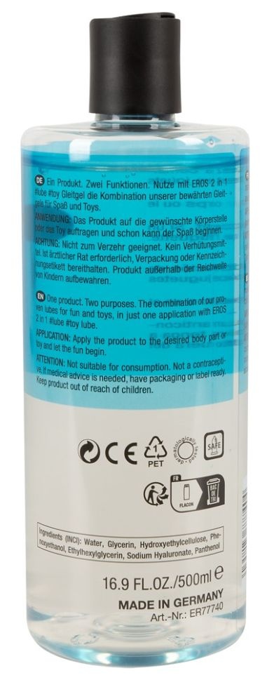 Lubrifiant 2in1 lube & toy, 500 ml - 2 | YEO