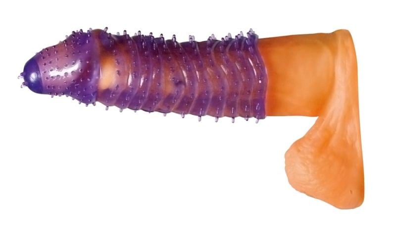 Manson flexibil cu cili moi pentru o extra-stimulare Xtra Lust Penis Sleeve (14,5 cm)