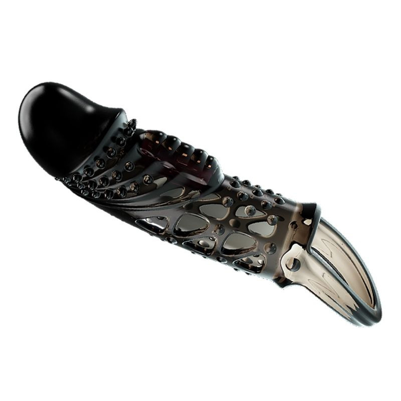 Manson pentru penis cu vibratii PRETTY LOVE – CECELIA, BLACK (18.5CM)