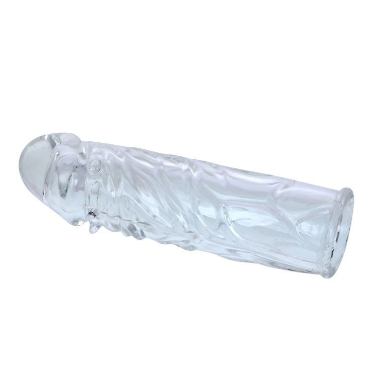 Manson realistic transparent Penis Sleeve Clear 2