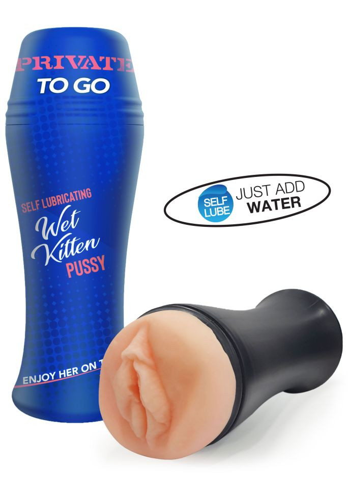 Masturbator compact, discret si autolubrifiat Wet Kitten Self Lube To Go