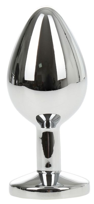 Mediu Metallic Buttplug, Silver / Black - 1 | YEO