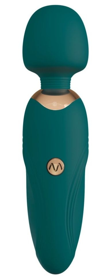 Mini bagheta de masaj cu vibratii Petite Wand Green - 1 | YEO