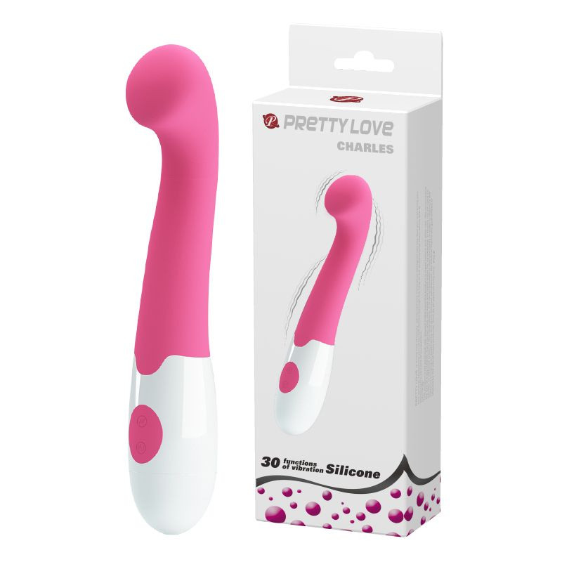 Mini vibrator din silicon cu 30 de functii de vibratii Pretty Love Charles 16cm