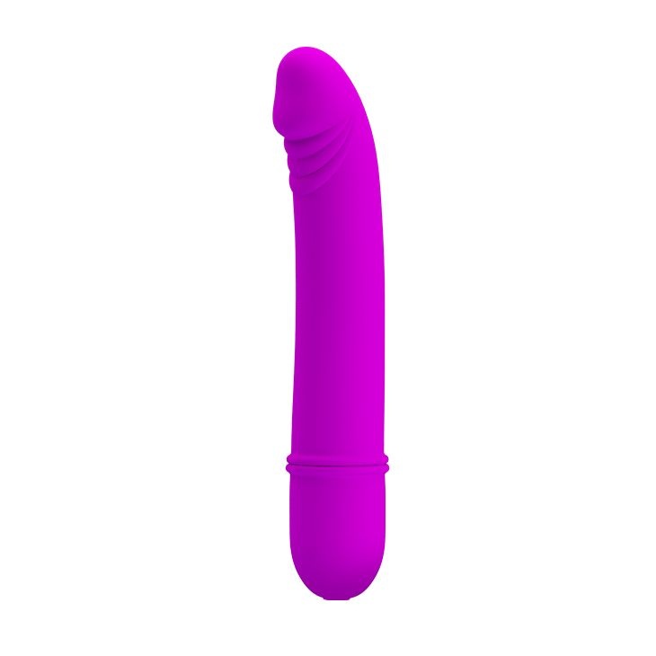 Mini vibrator din silicon, foarte subtire si cu 10 functii de vibratii si pulsatii Pretty Love Beck - 1 | YEO