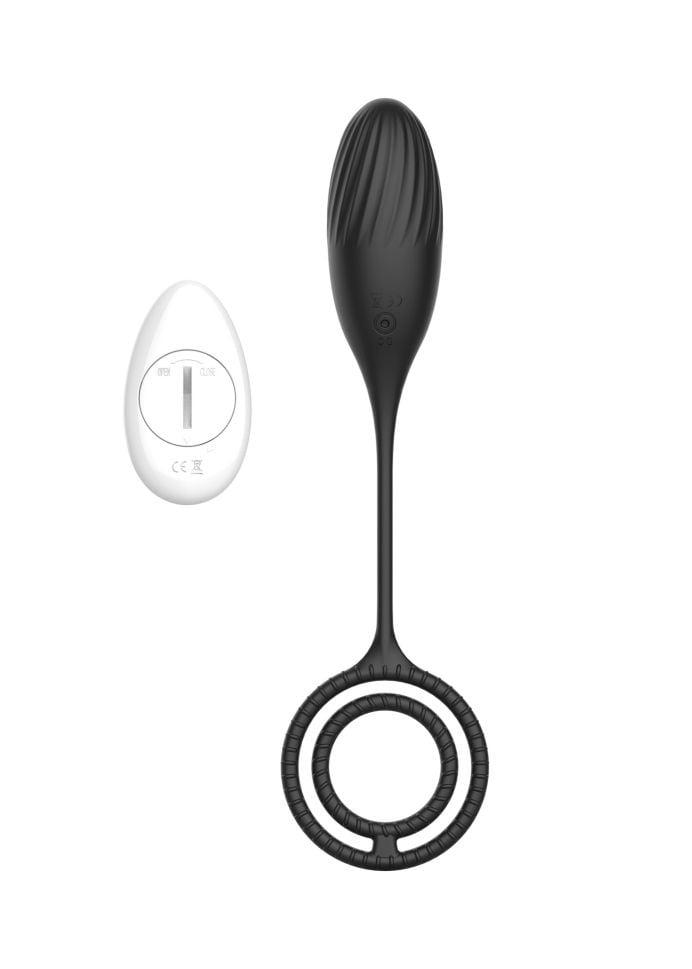 Ou vibrator cu 10 moduri de vibratii si telecomanda wireless Egg Elia Love Egg,