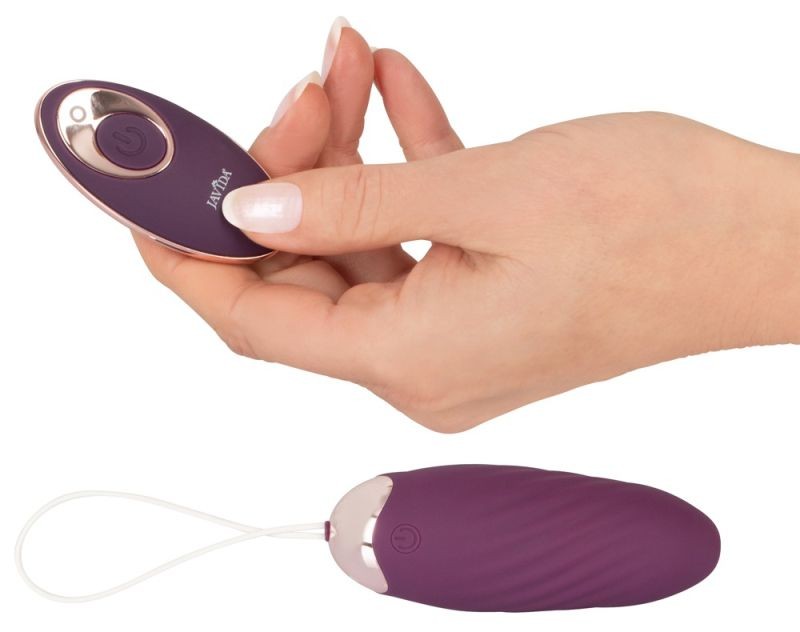 Ou vibrator cu telecomandă si o textura canelata stimulativa Javida Shaking Love Ball - 2 | YEO