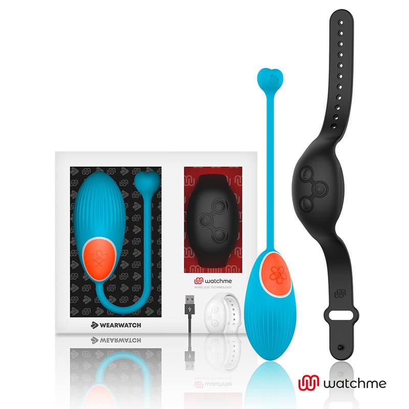 Ou vibrator Inteligent Wearwatch - Watchme Technology Remote Control Egg Blue / Jet