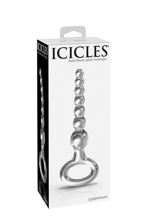 Plug anal elegant din sticla ICICLES NO 67 - 4 | YEO