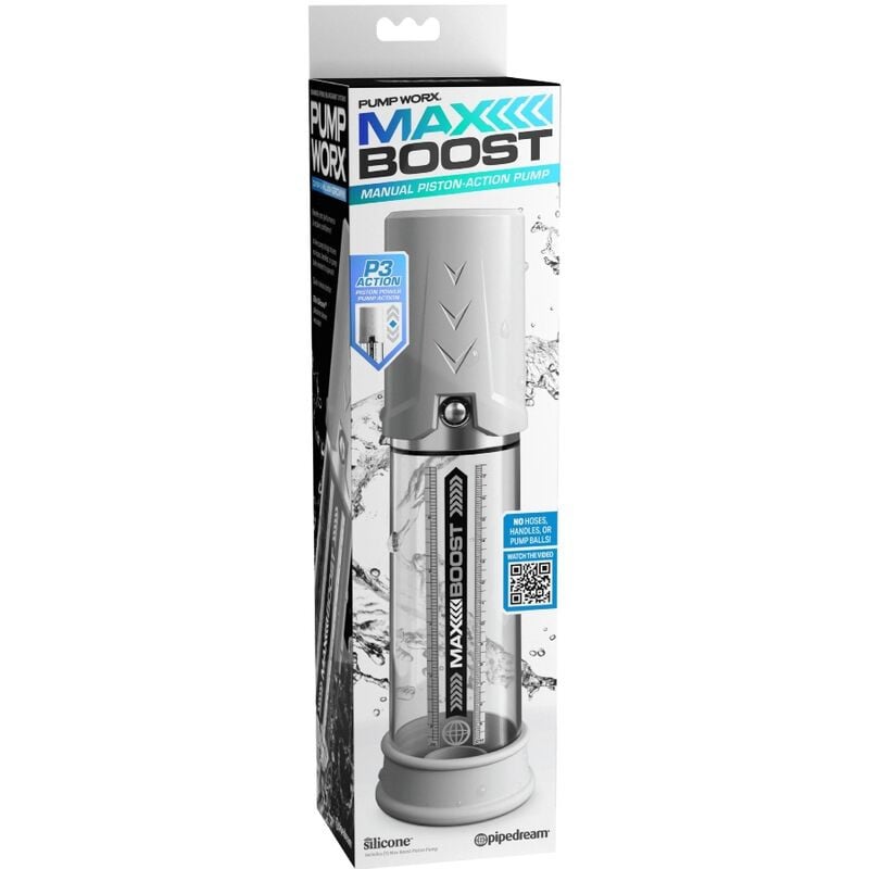 Pompa pentru penis Max Boost Pump Worx Max Boost, White