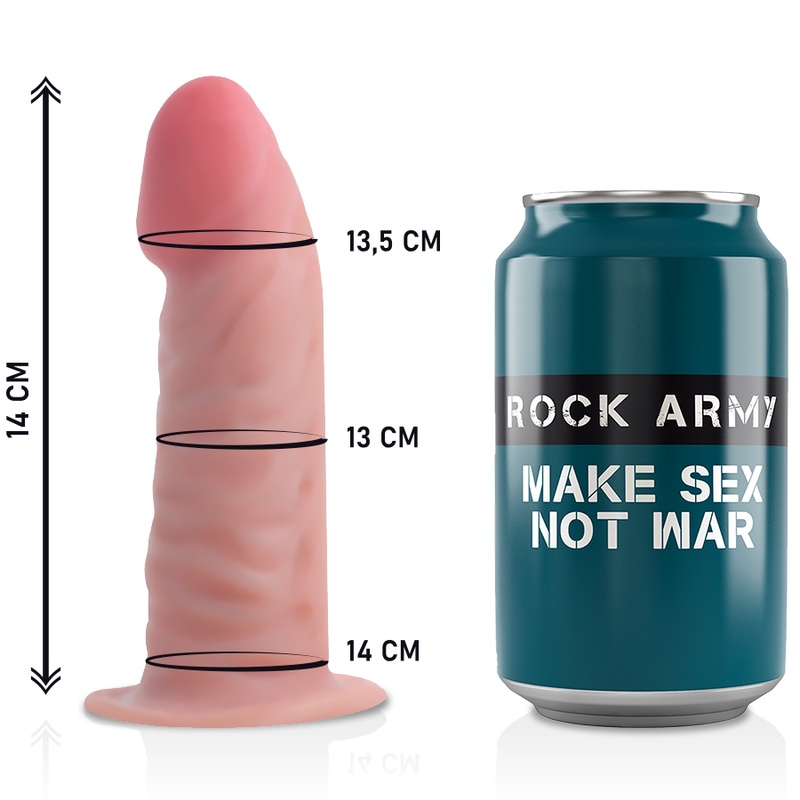 Strapon cu Dildo realistic The Dual Density Tiger 14 cm x 4.46cm - 2 | YEO