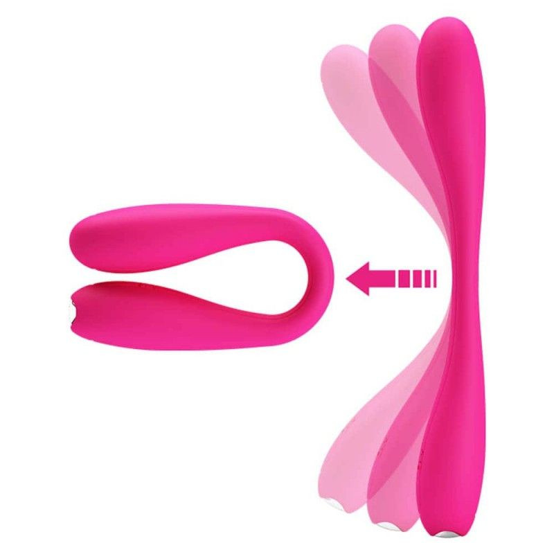 Vibrator 12 functii de vibratie Pretty Love Yedda Pink (17.1cm)