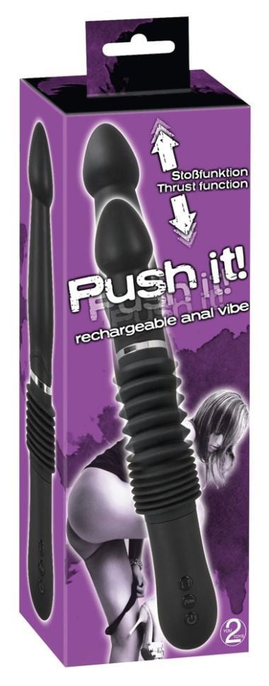 Vibrator cu miscare sus/jos de 6cm Push it !