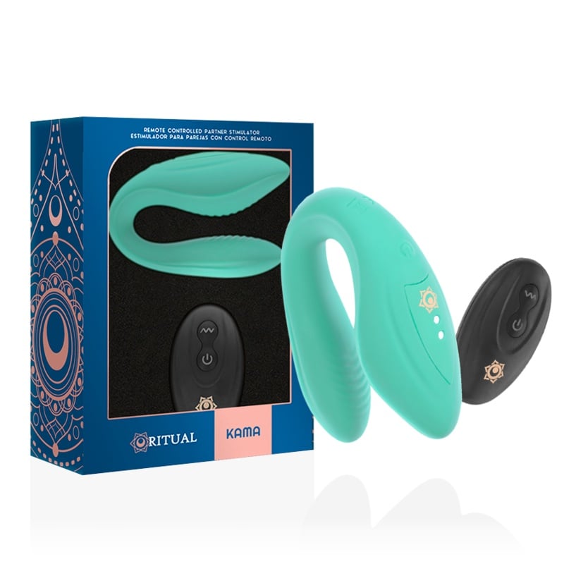 Vibrator cu telecomanda pentru cupluri Rithual Kama Aqua