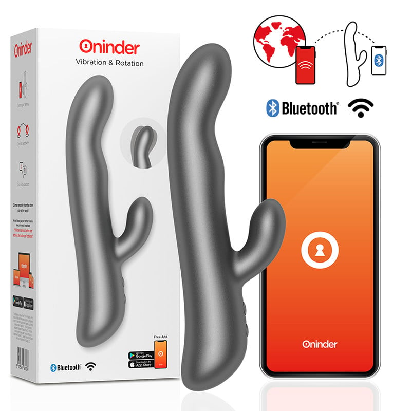 Vibrator cu vibrații și rotatii ONINDER - OSLO negru