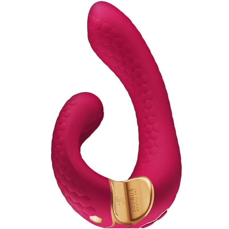 Vibrator de lux stimulator dublu SHUNGA - MIYO INTIMATE Fuchsia - 3 | YEO