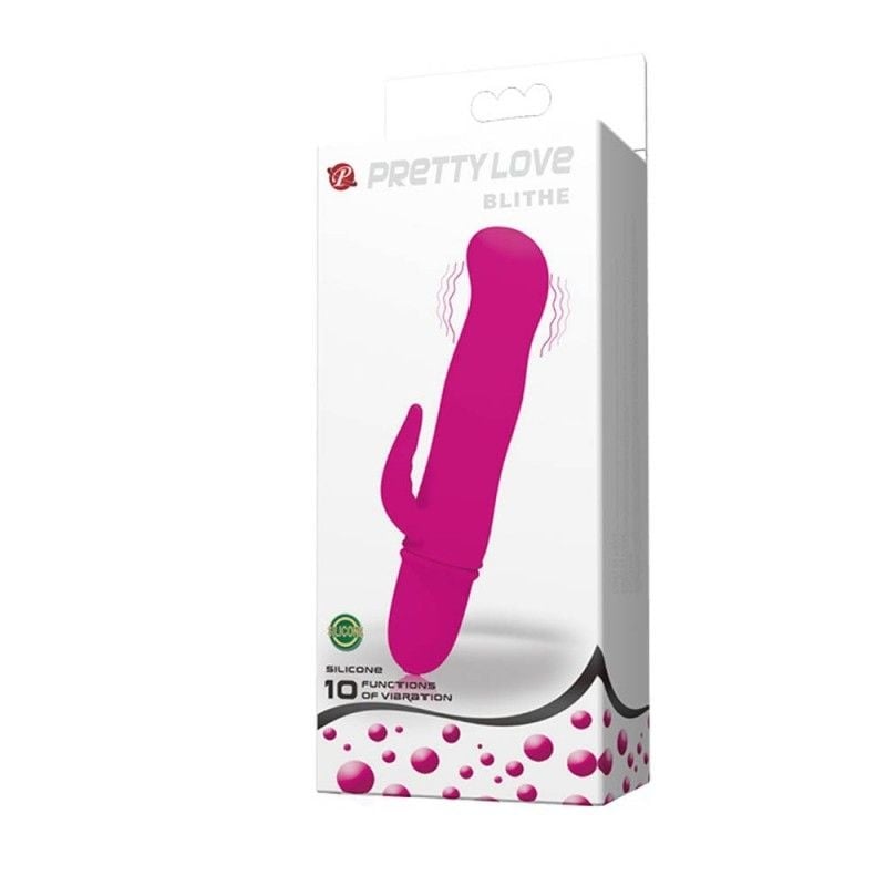 Vibrator din silicon 10 functii de vibratie Pretty Love Blithe 11cm